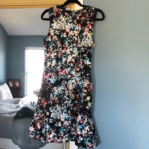 slim fit dress slacks Pink Fit And Flare Dress Mini Burn Out